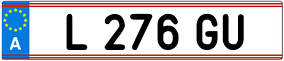 Trailer License Plate